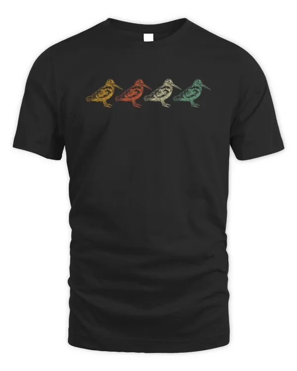 American Woodcock Bird Retro Vintage Unique Birding Gift T-Shirt
