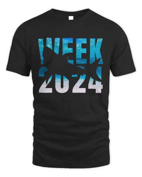 2024 Week Animal Sea Shark Lover Matching Squad Beach Ocean T-Shirt