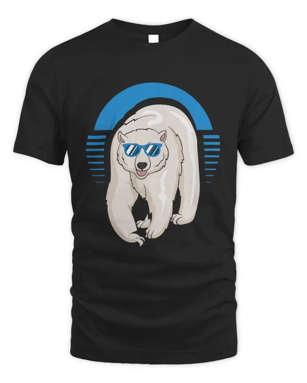 Arctic Animal Polar Bear Lover Cool Sunglasses Polar Bear T-Shirt
