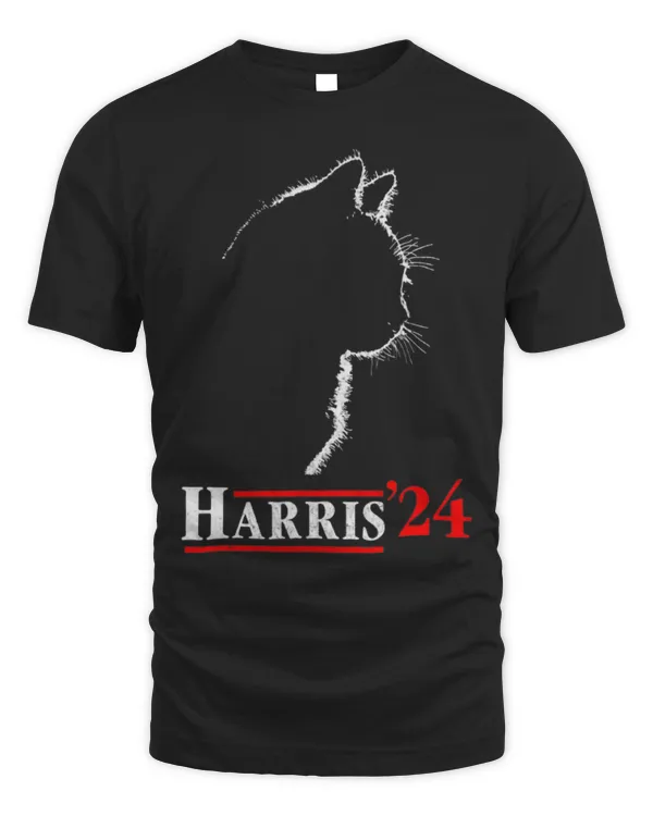 SH110 Cat Ladies for Kamala Funny Cat 2024 President Kamala-Harris T-Shirt