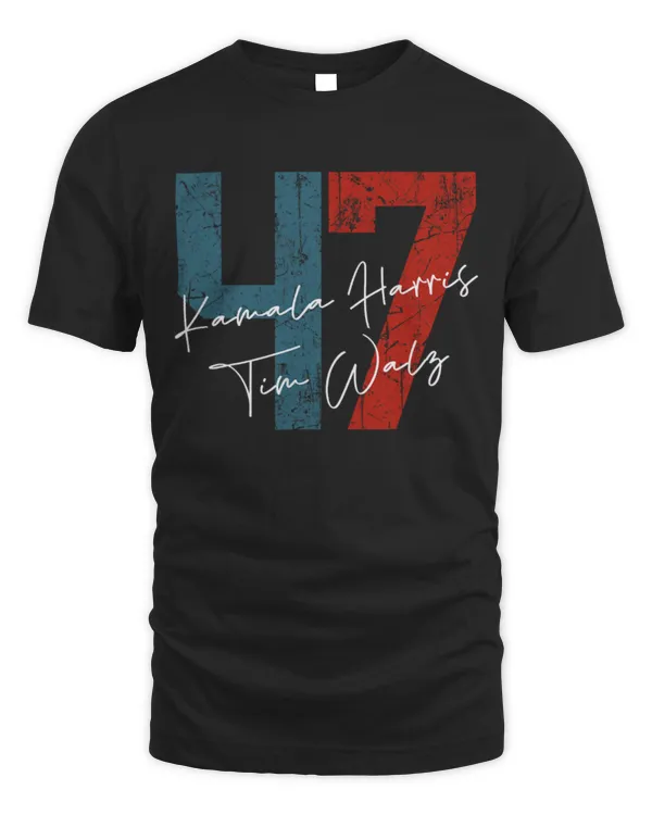 SH200 Kamala Harris Walz 2024 Harris Waltz President Democratic 47 T-Shirt