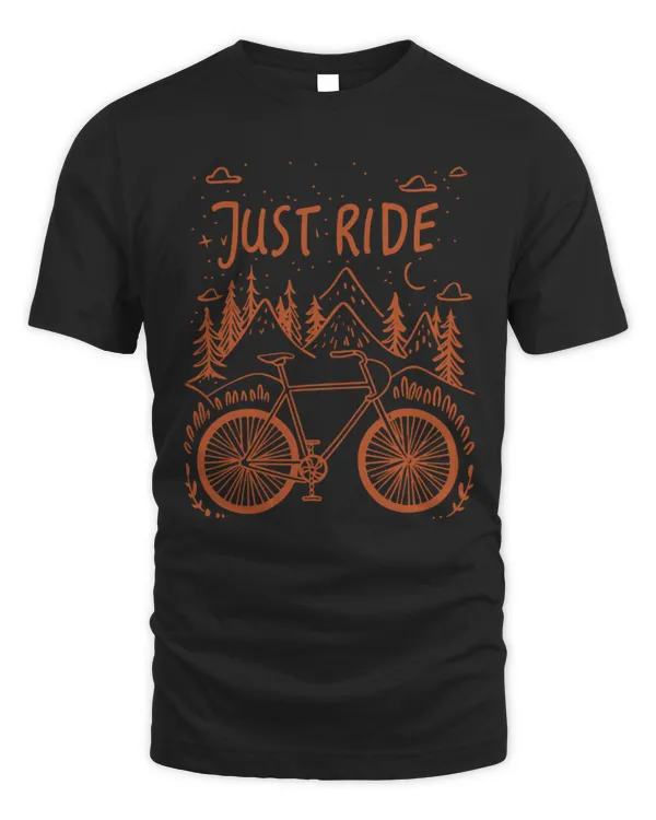 Just Ride T-Shirt, Cycling T-Shirt, Gift For Biker