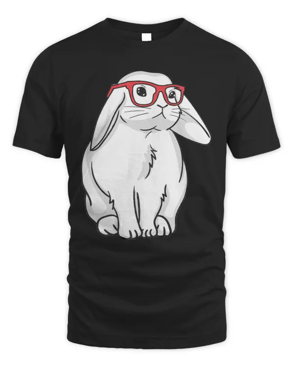 cute bunny with glasses