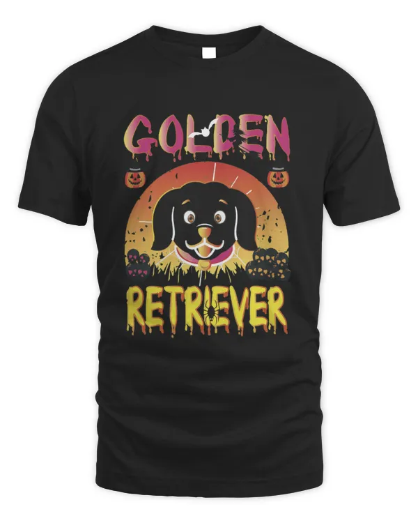 Funny Halloween Golden Retriever Dog