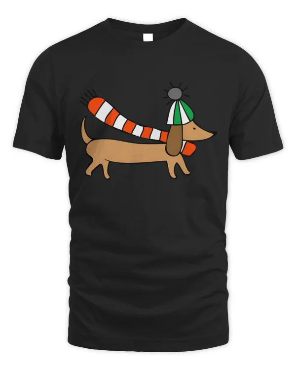 Winter Dachshund Dog