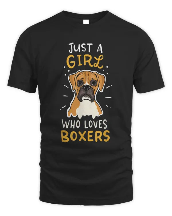 Boxer Just A Girl Who Loves Boxers Dog Trainer School Gift