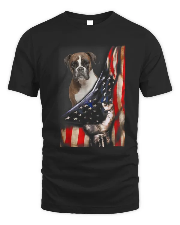 Patriotic dog holder dog lover apparel usa flag boxer