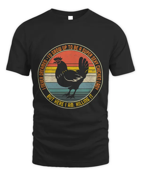 Chicken Lady Floral Women Cowgirl Country Life Farmer Retro 4