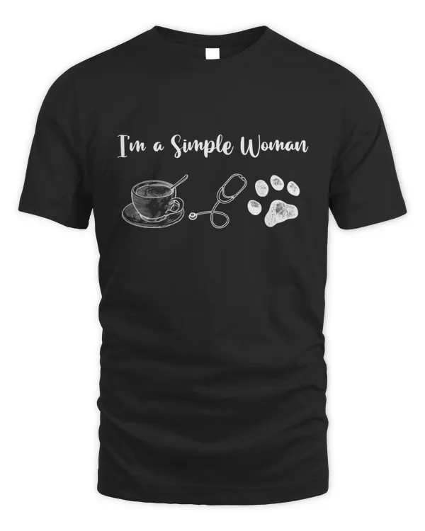 Best Sale Im a Simple Woman Nurse Coffee Dogs Nurse Coffee Dogs4732 T-Shirt