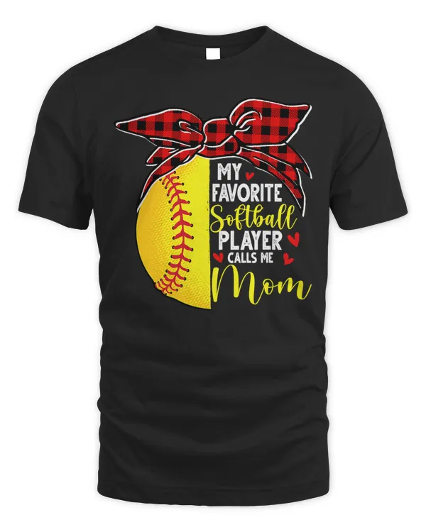 Softball Pitcher Hitter Catcher My Favorite Calls Me Mom Family 39