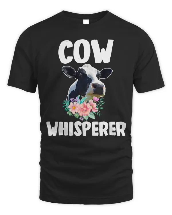 Cow Mooey Funny Cattle Whisperer Cute Floral Flower Farm Farmer Girl 92 Cows Heifer Daisy Cattle