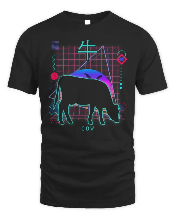 Cow Mooey Aesthetic Vaporwave Style Cows Animals Lover Japanese 190 Cows Heifer Daisy Cattle