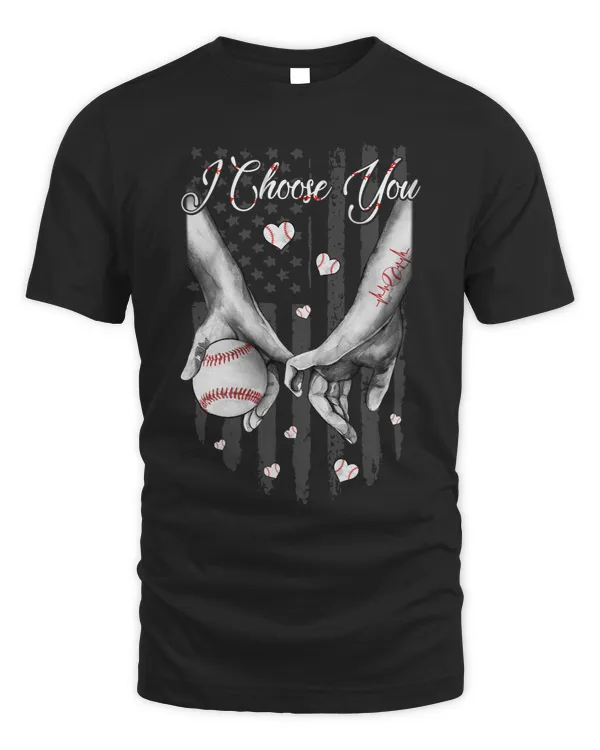Baseball Coach I Choose You American Flag Baseball