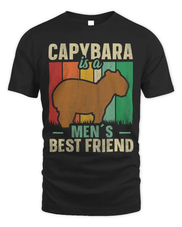 Capybara Pet Mens Capybara Is A Men s Best Friend Retro Capibara Lover