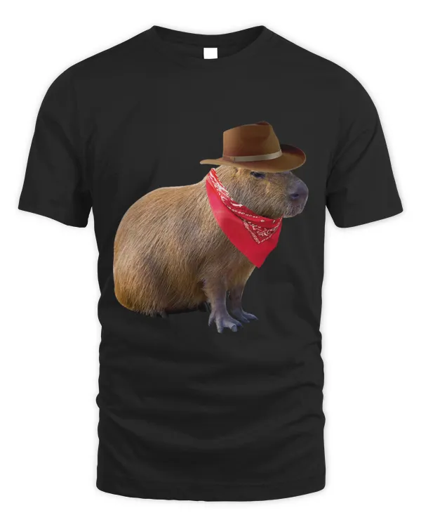 Capybara Pet Mens Womens Cowboy Capybara Funny Howdy Capy