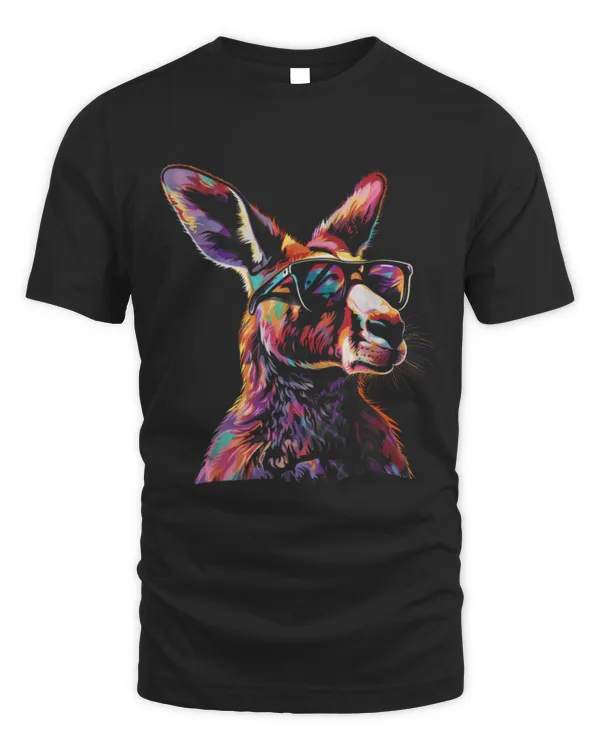 Kangaroo Pet Wearing Sunglasses Colorful Funny Animal Australia 1