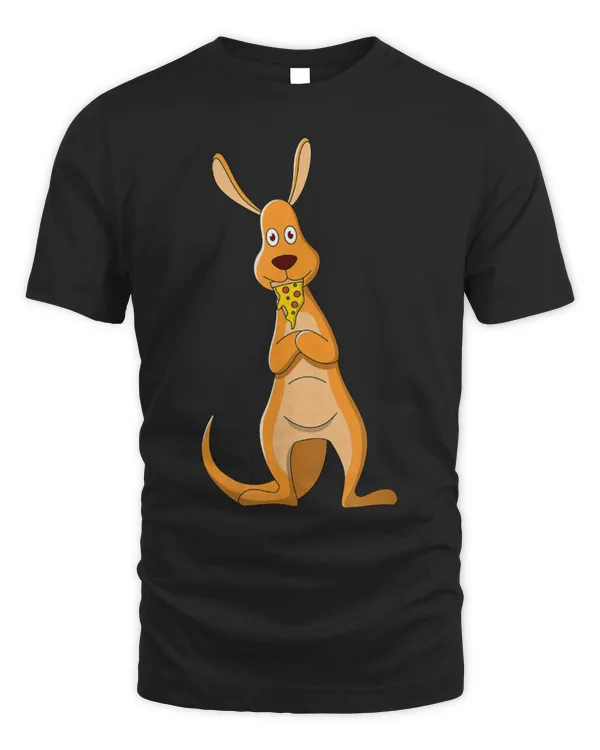 Kangaroo Pet Wildlife Animals Cute Kangaroo Eating Pizza