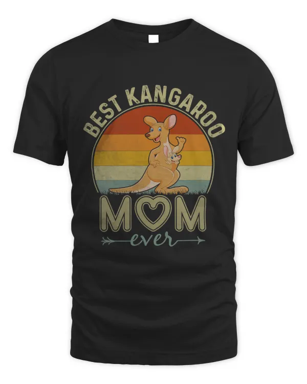 Kangaroo Pet Womens Best Kangaroo Mom Ever Retro Design Cute Mom Mothers Day