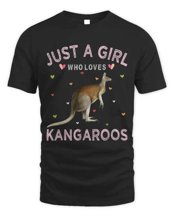 Kangaroo Pet Women Tee Just A Girl Who Loves Kangaroos