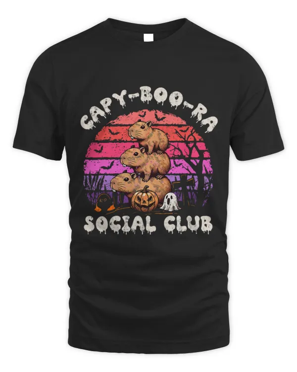 Capybara Pet CapyBooRa Social Club Cappy Cute Capybara Funny Halloween