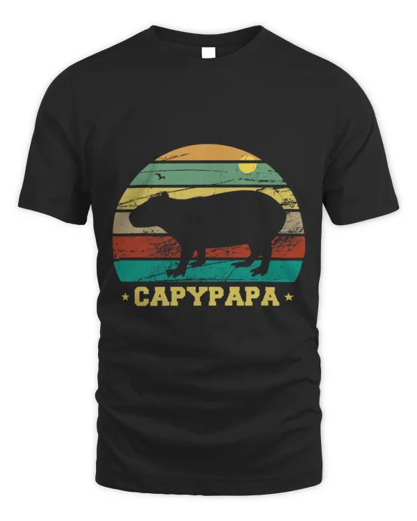 Capybara Pet Capypapa Capybara Dad Animal Lover Father Retro