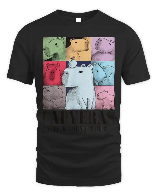 Capybara Pet Capyeras Funny Cute Capybara Color Concert Tour Cute Animals