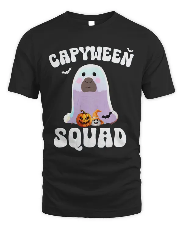 Capybara Pet Capyween Halloween Capybara Tee Spooky Boo Capybara
