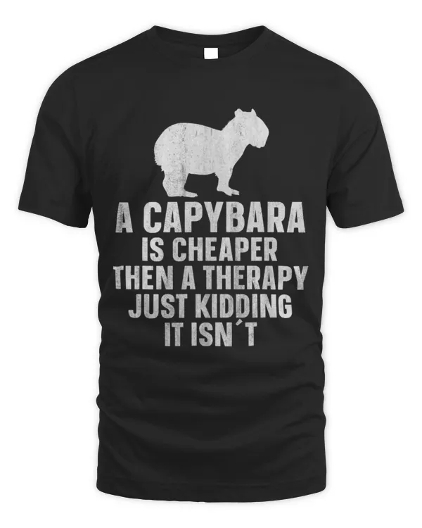 Capybara Pet Cheaper Then A Therapy Funny Vintage