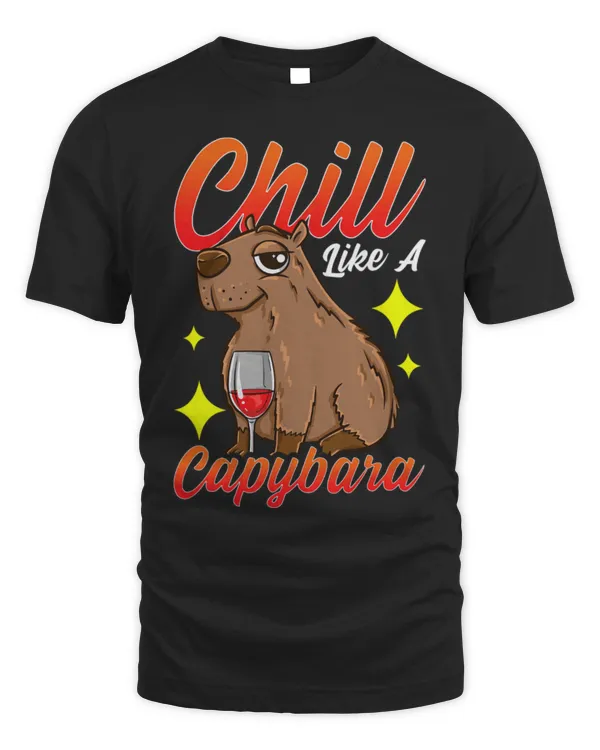 Capybara Pet Chill Like A Capybara Funny Animal Capys Chill With Everyone