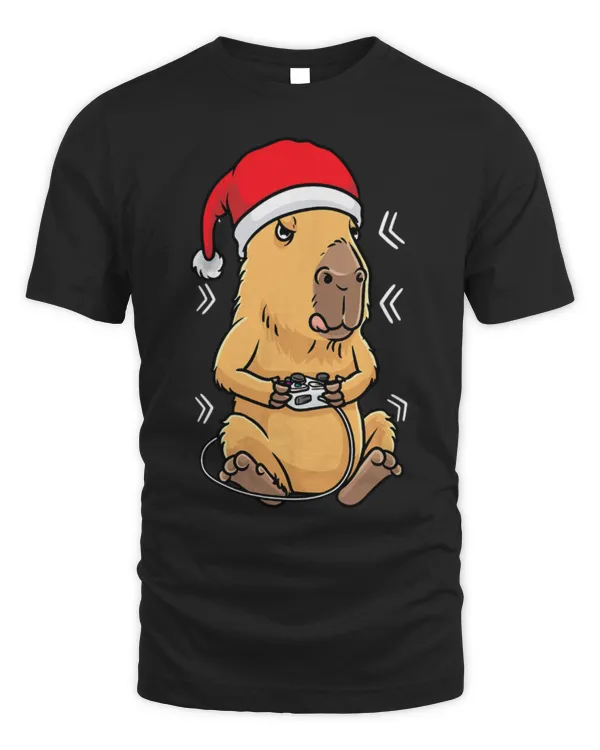 Capybara Pet Christmas Capybara Giant Cavy Rodent Gamer Gaming Capybara