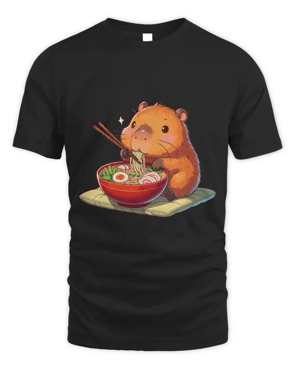 Capybara Pet Eats Ramen Noodles Capybara Ramen 1