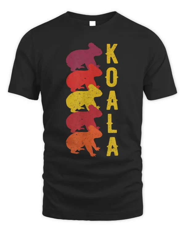 Koala Pet Australia Day Retro Vintage Silhouettes
