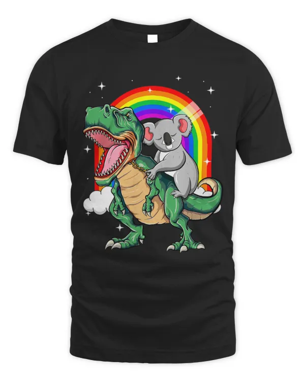 Koala Pet Bear Koala Riding Dinosaur T rex Funny cute koala Tyrannosaurus 1