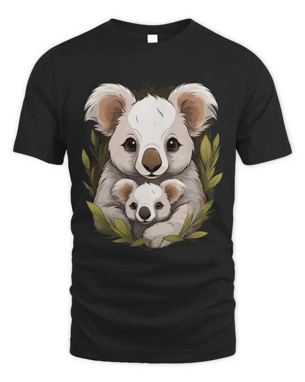 Koala Pet Bear Mom Baby Wildlife Animal Lover Print Art 3