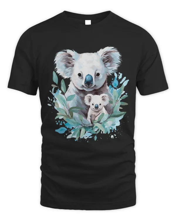 Koala Pet Bear Mom Baby Wildlife Animal Lover Print Art 4
