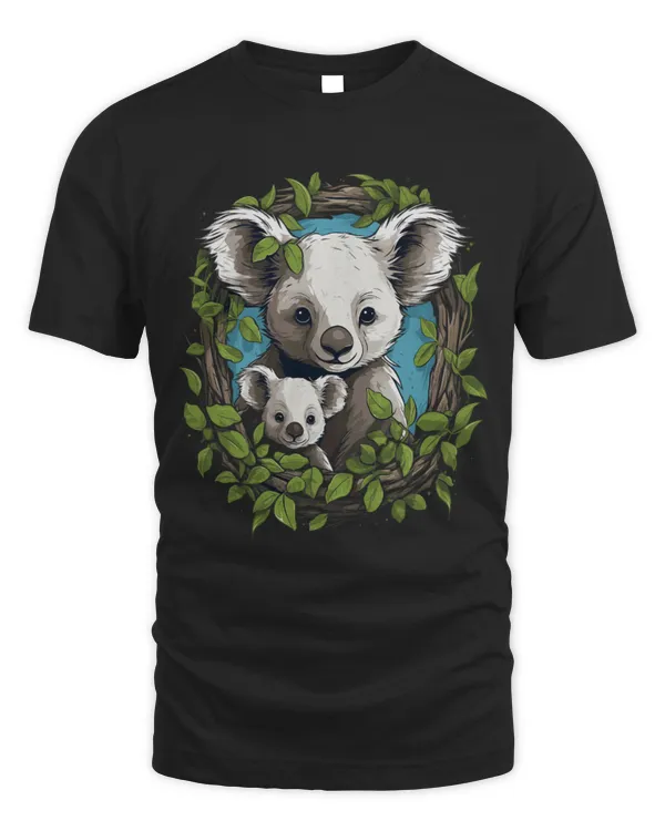 Koala Pet Bear Mom Baby Wildlife Animal Lover Print Art 7