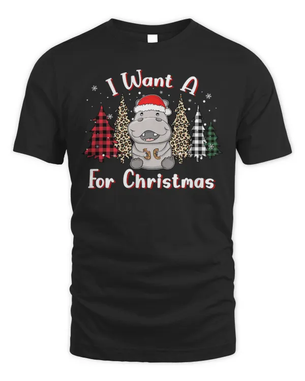 Hippo Pet I Want A Hippo Clothing Christmas Pajamas Hippopotamus Funny