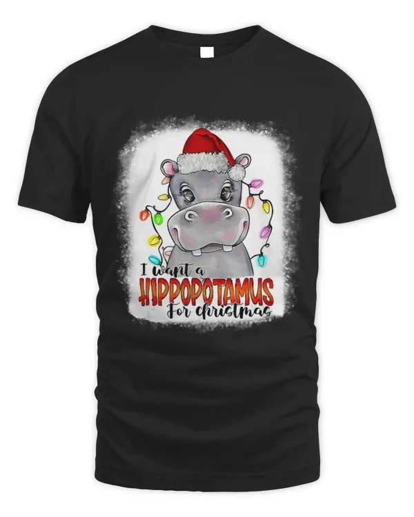 Hippo Pet I Want A Hippo For Christmas Xmas Hippopotamus Funny