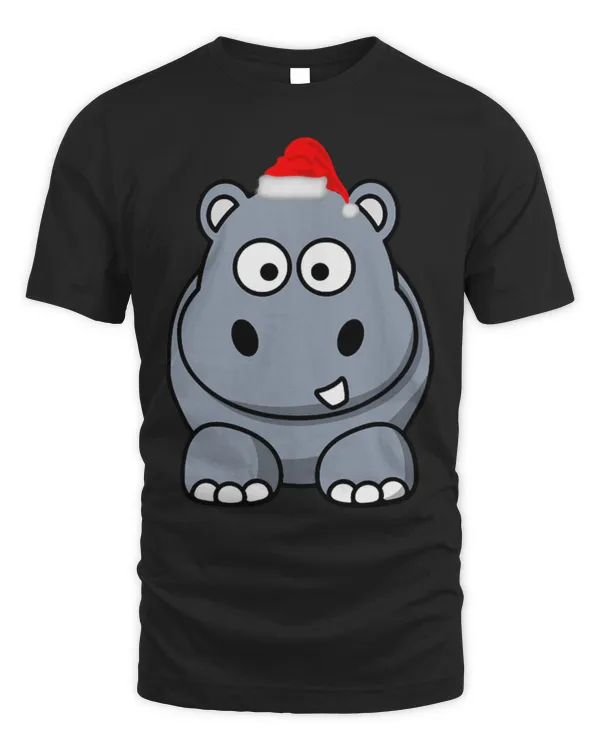 Hippo Pet Christmas Hippo XMAS Hippopotamus Merry XMas Feliz Navidad