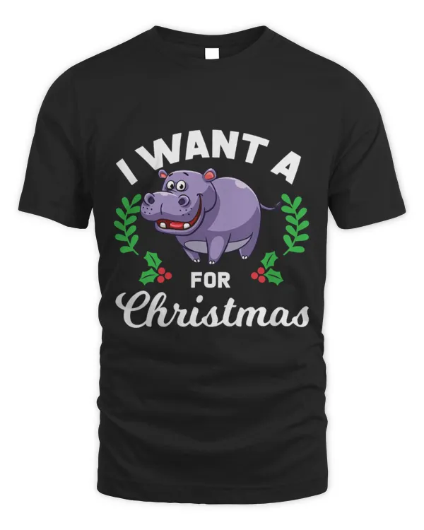 Hippo Pet Christmas Hippopotamus Christmas Hippo