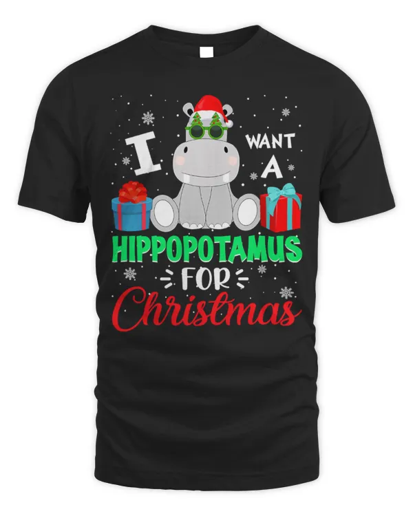 Hippo Pet I Want A Hippopotamus For Christmas Lights Hippo Xmas Pajama 147