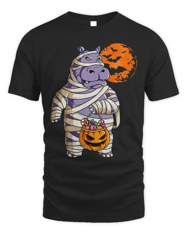 Hippo Pet Mummy Pumpkin Halloween Hippo