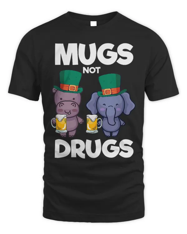 Hippo Pet Mugs Not Drugs Hippo Elephant St Patrick Day Outfits