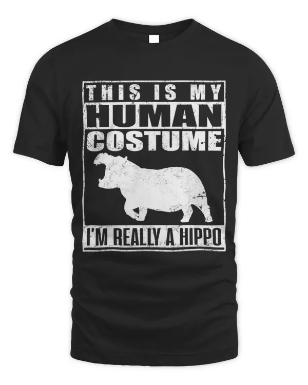 Hippo Pet My Human Costume Im Really A Hippo Halloween