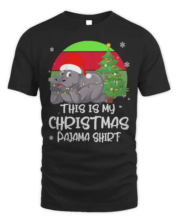 Hippo Pet I Want A Hippopotamus For Christmas Hippo Pajamas Xmas Tree 113