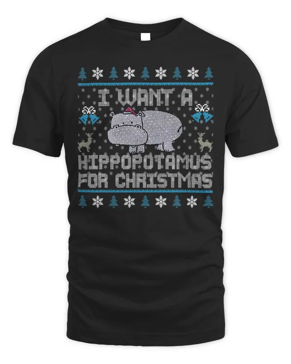 Hippo Pet I Want A Hippopotamus For Christmas Hippo Ugly Sweater