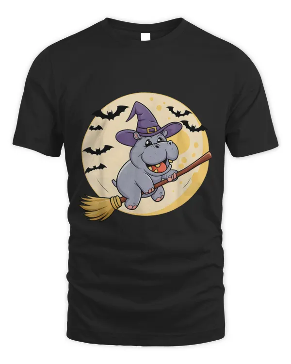Hippo Pet Ride Witch Shotgun Hippopotamus Halloween (2)