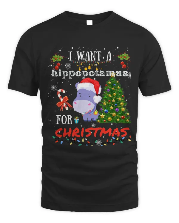 Hippo Pet I Want A Hippopotamus For Xmas Hippo for Kid Women