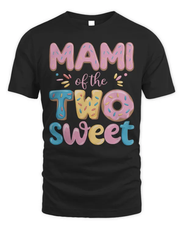 Mami of The Two Sweet Donut Mom 2nd Birthday Girl Party Long Sleeve T-Shirt