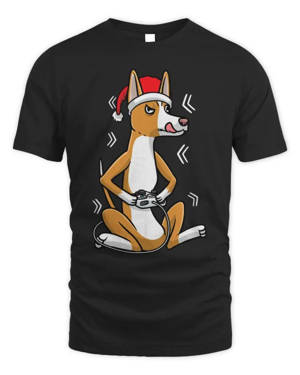 Christmas Ibizan Hound Dog Gamer Video Game Podenco Ibicenco
